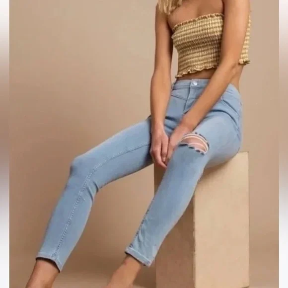 Free People Mara Skinny Fit Jeans size 25 - Picture 3 of 9